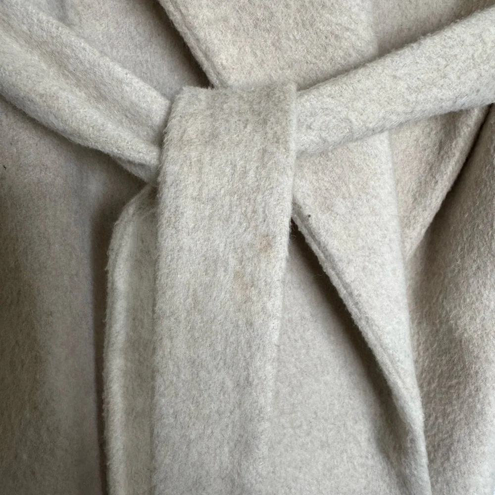 Ann Taylor Wool Shawl Collar Wrap Coat | Small - Picture 5 of 10